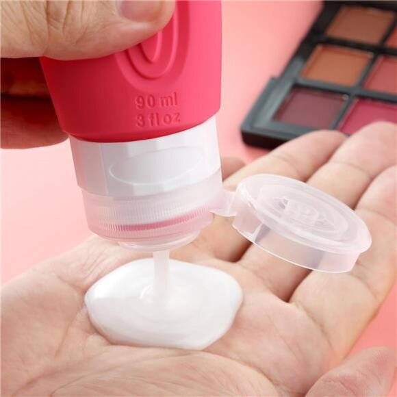 Travel Bottles – TSA Approved, 3oz Silicone Containers, Leak-Proof (4 Pack) - Picture 4 of 8